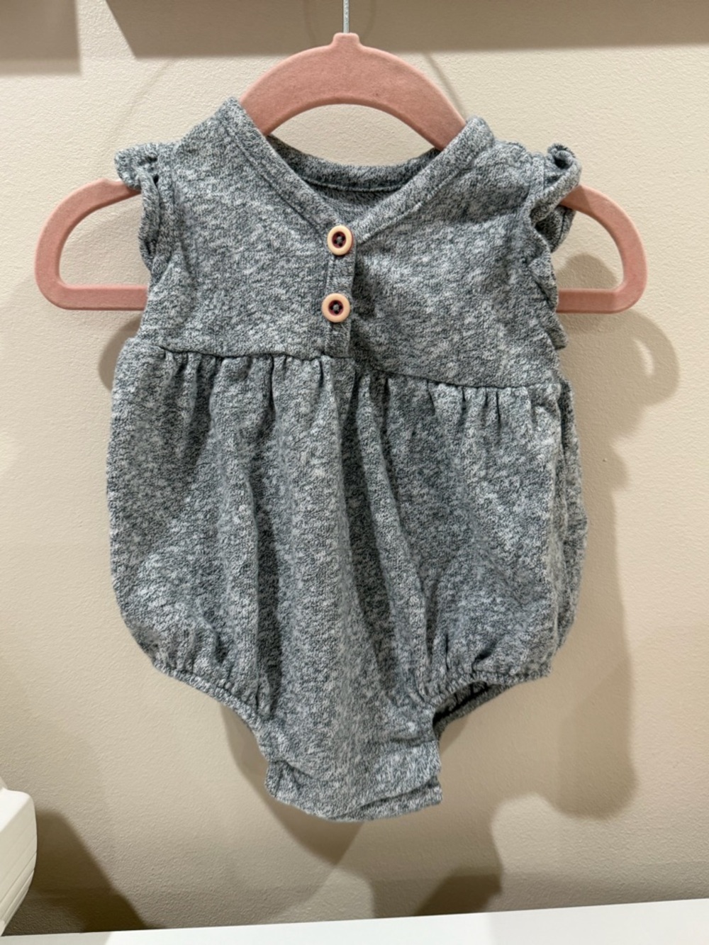 GAP Heather Gray Baby One-Piece Bodysuit